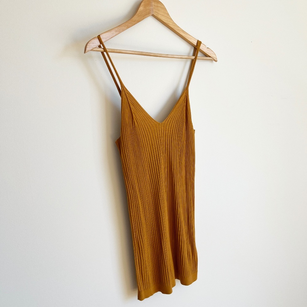 Meadow Rue Anthropologie Summer Spaghetti Strap Ribbed Tank Top - Size S